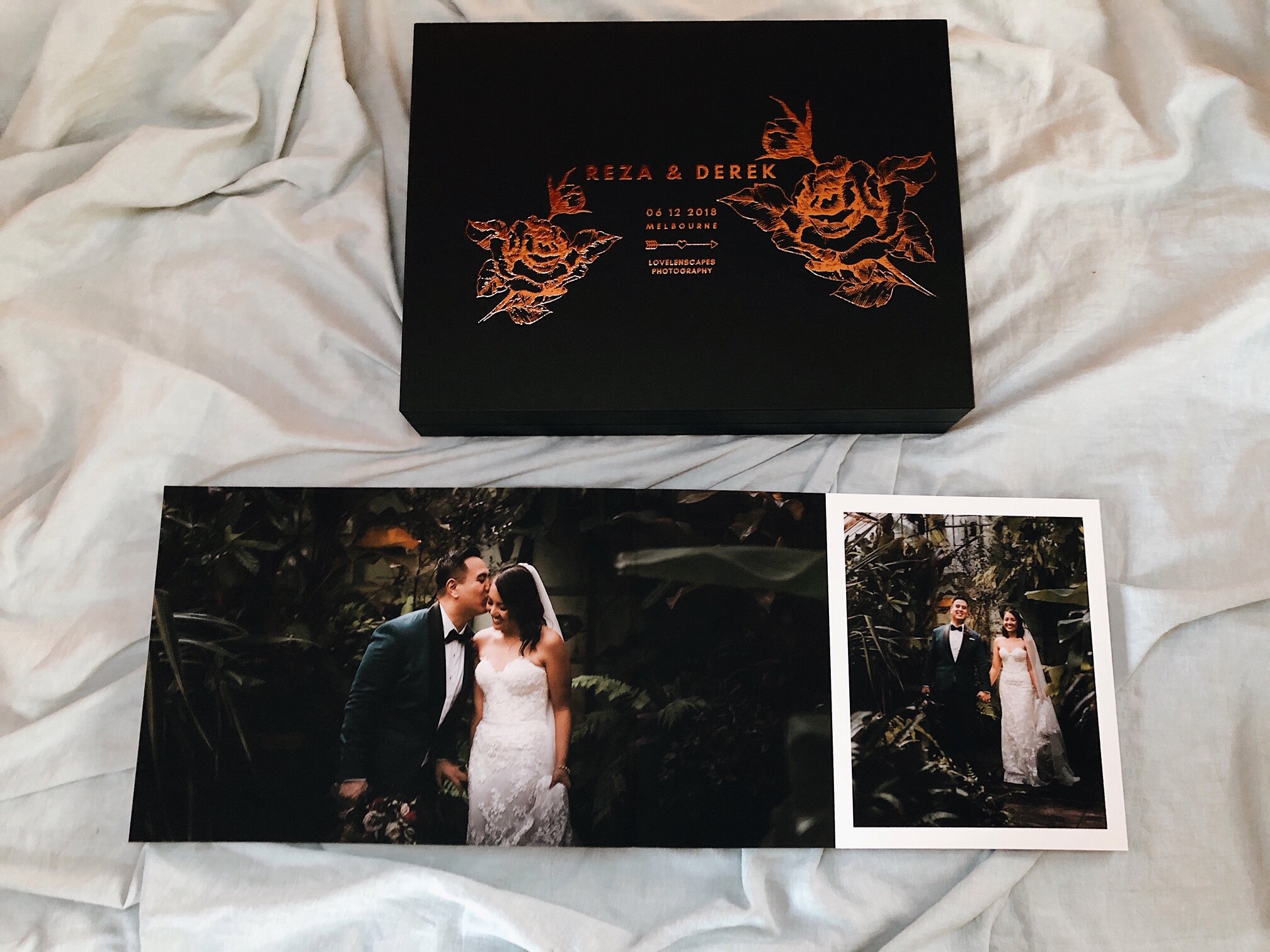 Lovelenscapes Photography • Brisbane Wedding Photographer • Luxury Leather Wedding Album (Copy)