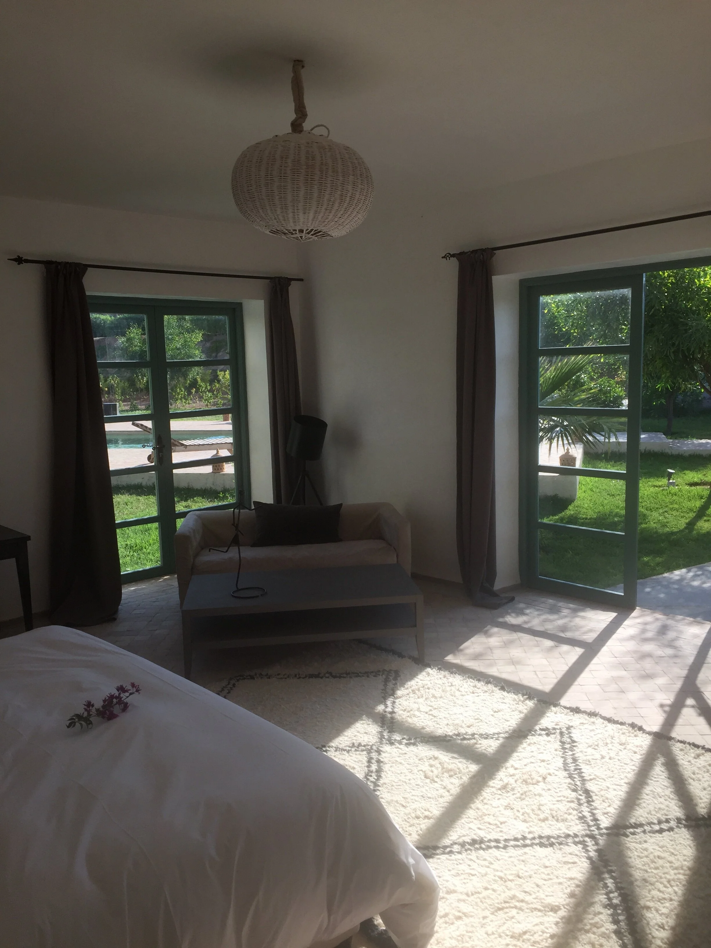 Villa palm Bedroom view Capaldi Hotel.JPG