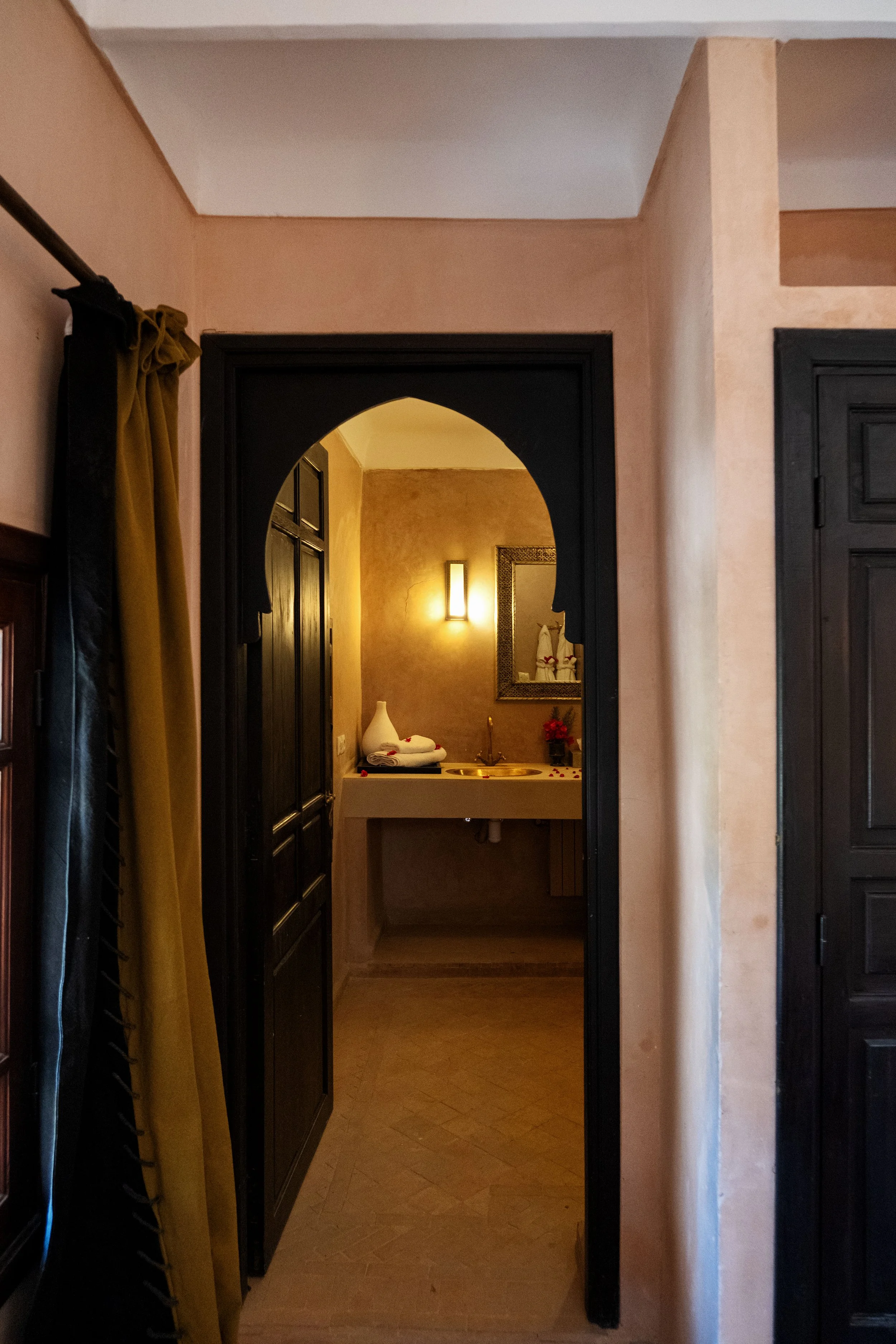 Farmhouse Room Bathroom Entrance Capaldi Hotel.jpg