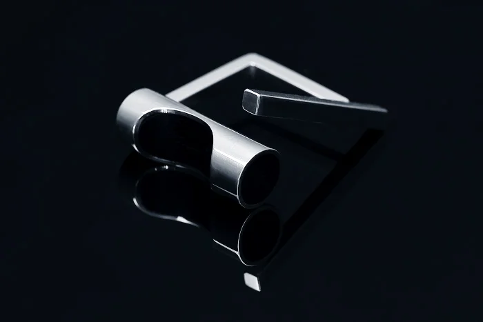 Ring signed by DS, sterling silver, ebony - construction
