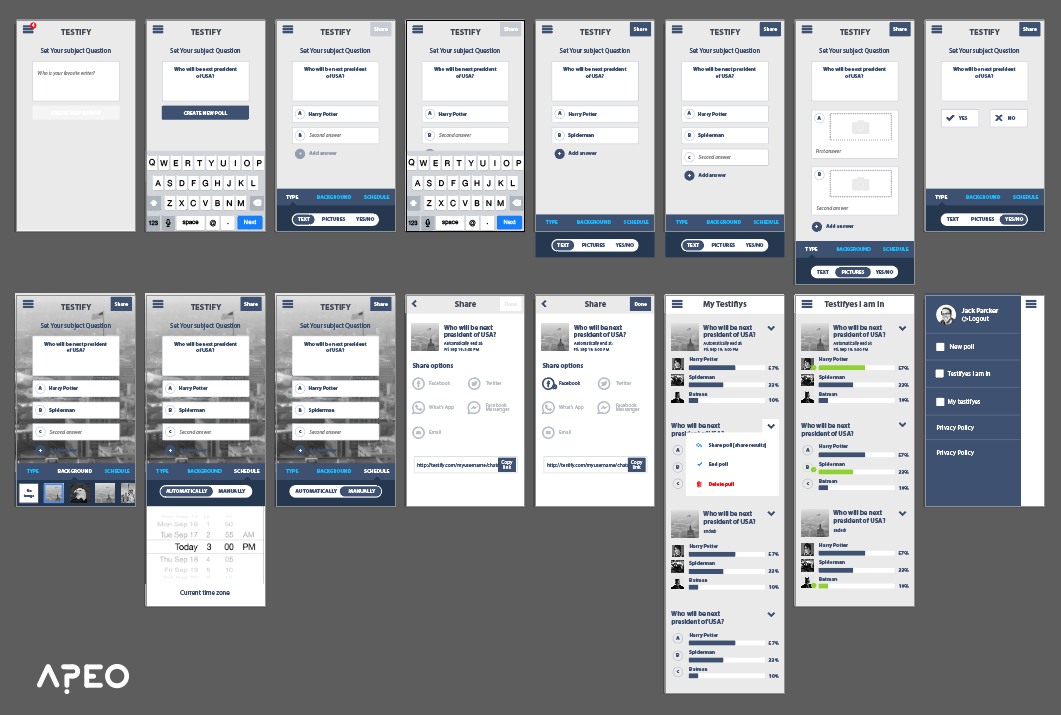 UX. Main flow.