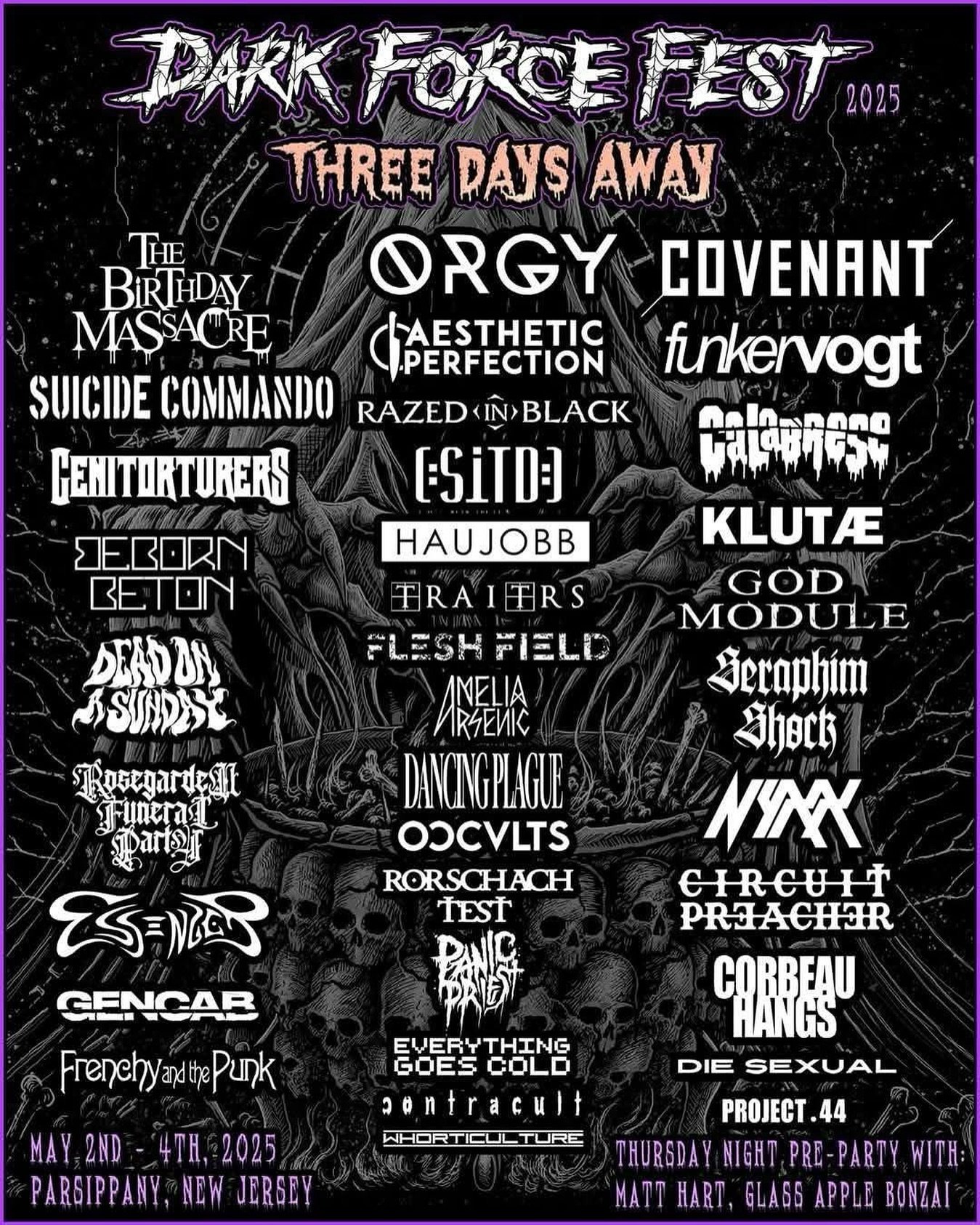 Release party Friday night at @darkforcefest see you this weekend! #electronicsaviors #industrialmusictocurecancer #es7 #distortionproductions