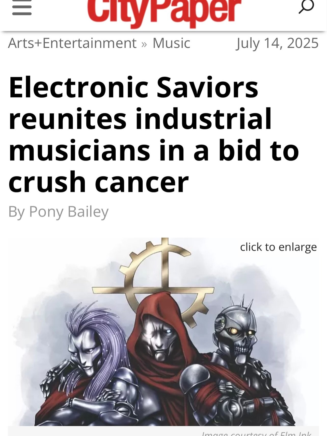 The City Paper article is out. It’s nice to get some recognition. Some details are not entirely accurate so I’ll say them here. #1 Metropolis Records helped release this as always. They deserve a huge amount of credit. #2 We donate to the