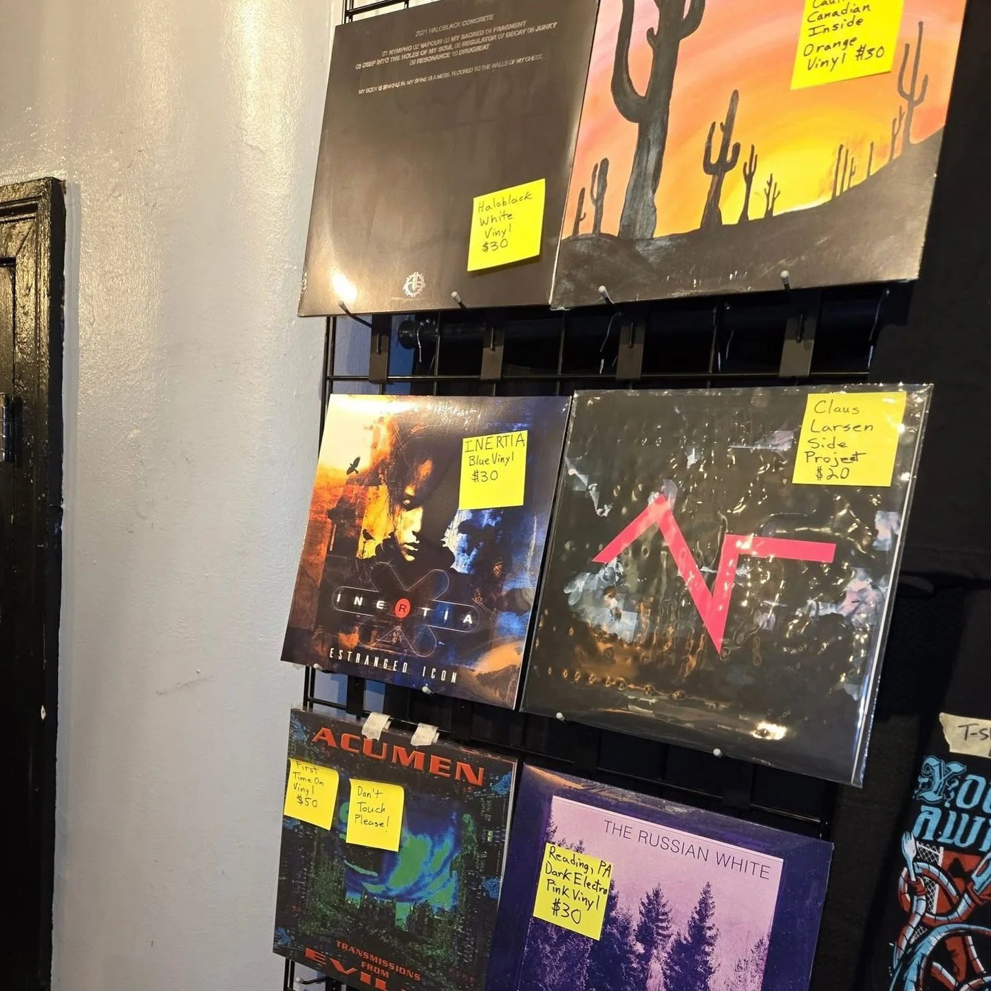 Coldwaves day 2 was another record setting day at the Distortion booth. We will sell out of ES7 today as we only have 3 left.

Get those #acumennation vinyl!

Grab some 2 for 25 cds!

@inertiaofficialuk vinyl, @therussianwhite !

All different color 