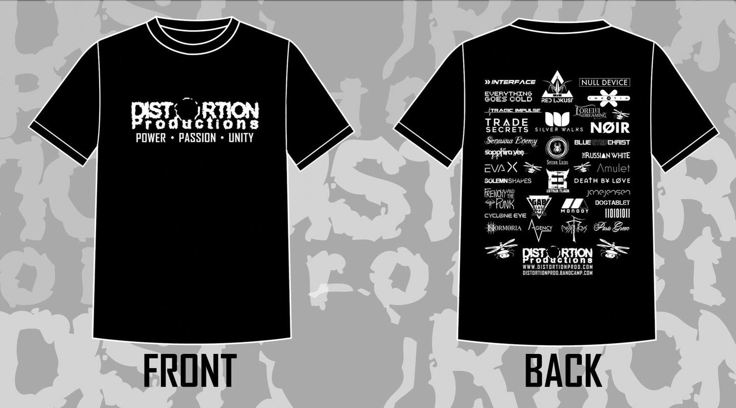 Our new label T-Shirt!! Design by Jason Wolf of course! The current roster (with some spoilers) on the back. These will be available for pre order on the site shortly and will be available for the first time anywhere in person at Dark Force Fest!

Ju