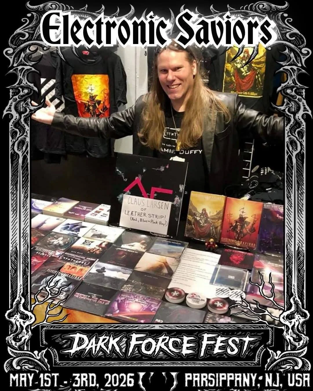 So we will have the whole Distortion catalog at Dark Force Fest. Vinyl, CDs, Shirts and the last of the hoodies. I also have what&rsquo;s left of the ES7 Premium Editions. 

Make sure you come on by and see us.

Don&rsquo;t miss the panel that Athan 