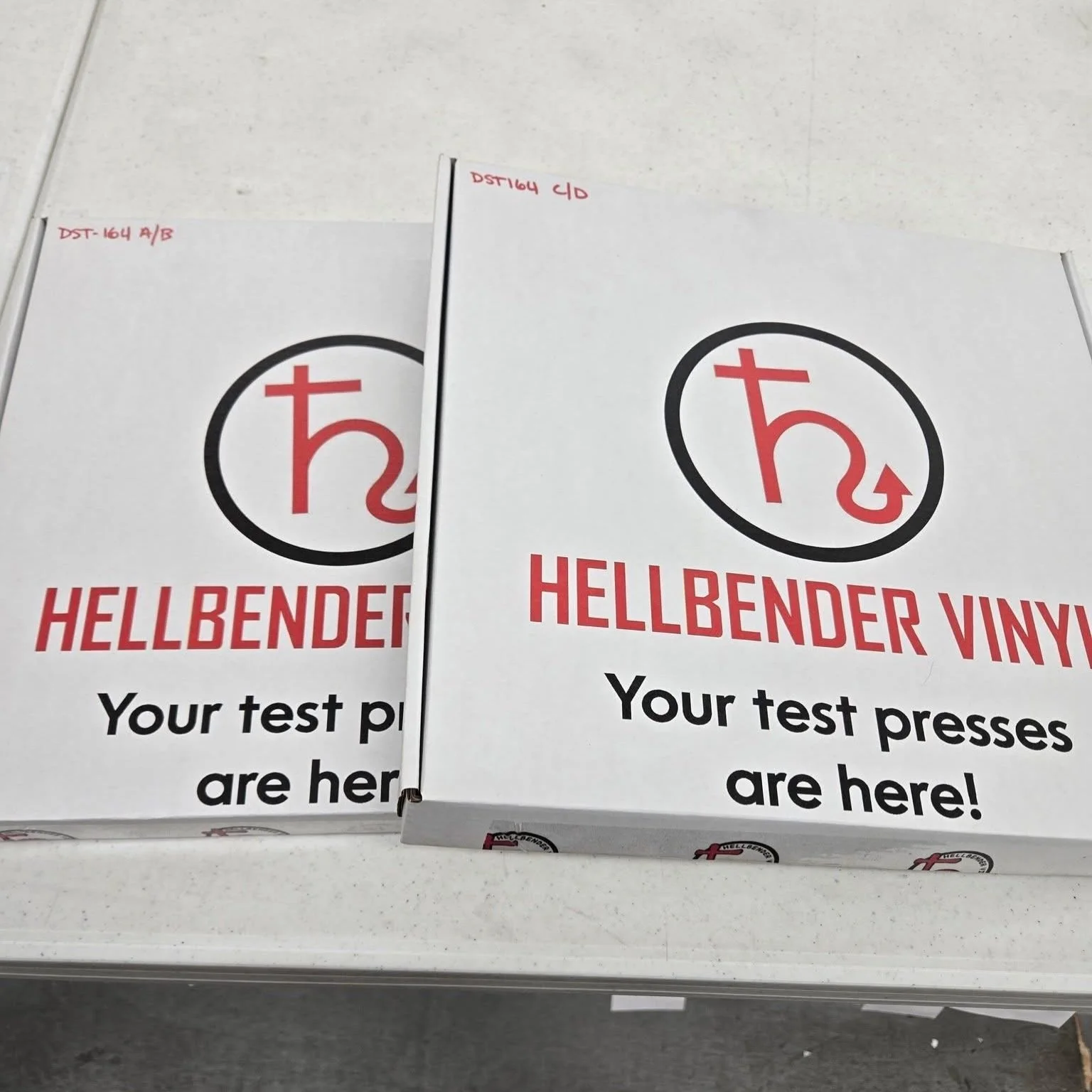 @ego_likeness_art_and_music test pressings are in. If these are approved, we should get the real ones next week and orders can start shipping!! Then its time to do the Acumens 

#egolikeness #hellbendervinyl #distortionproductions #breedless 
@hellbe