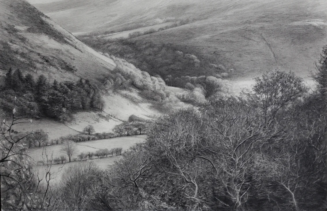 Summer Valley, 2018 (pencil on paper, 34 x 52.2 cm)