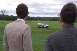  Septage land application for hay crop, central New Hampshire. 