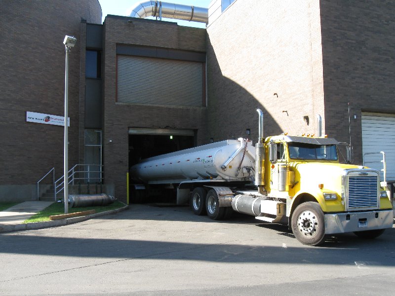Wastewater solids delivered to the New Haven incinerator.