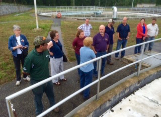 July 28th tour of the Concord Hall Street Wastewater Treatment Facility.