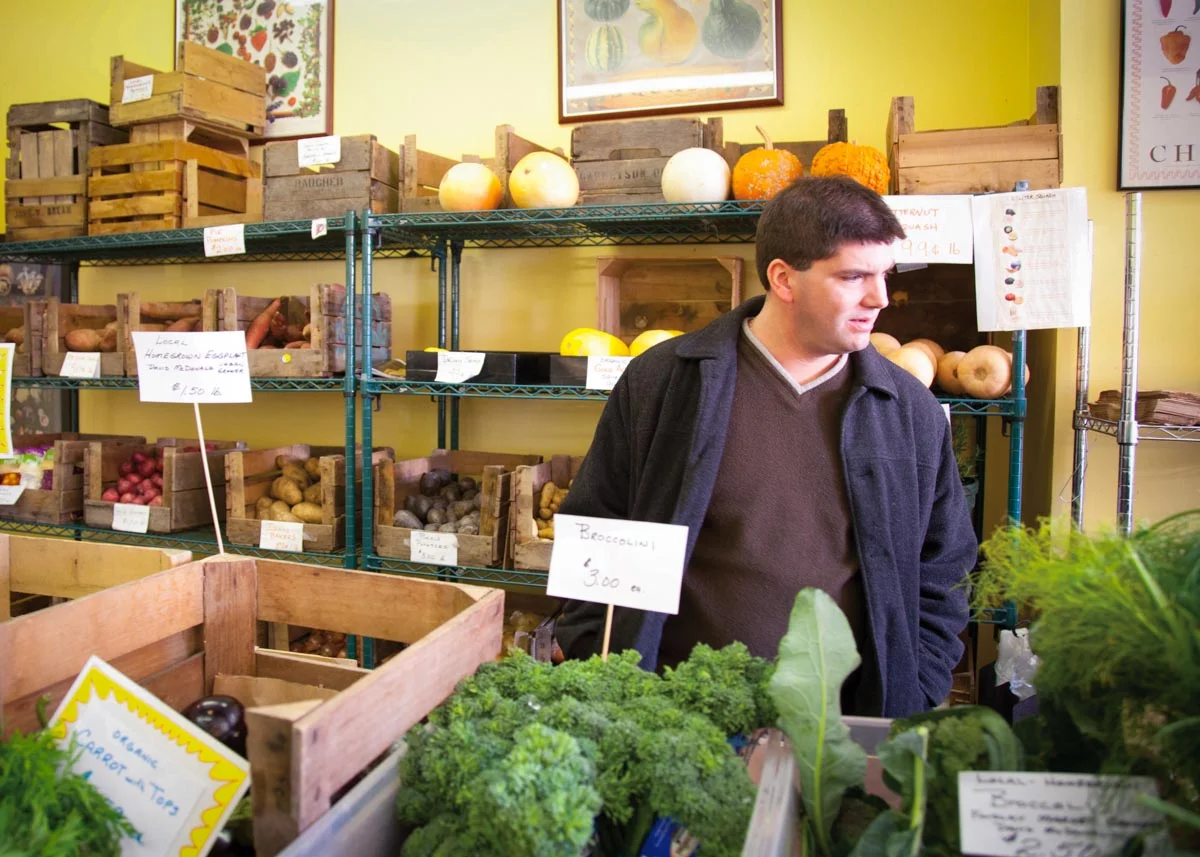 Photos of Todd Kelly shopping the farmers market | Photographs courtesy of Todd Kelly