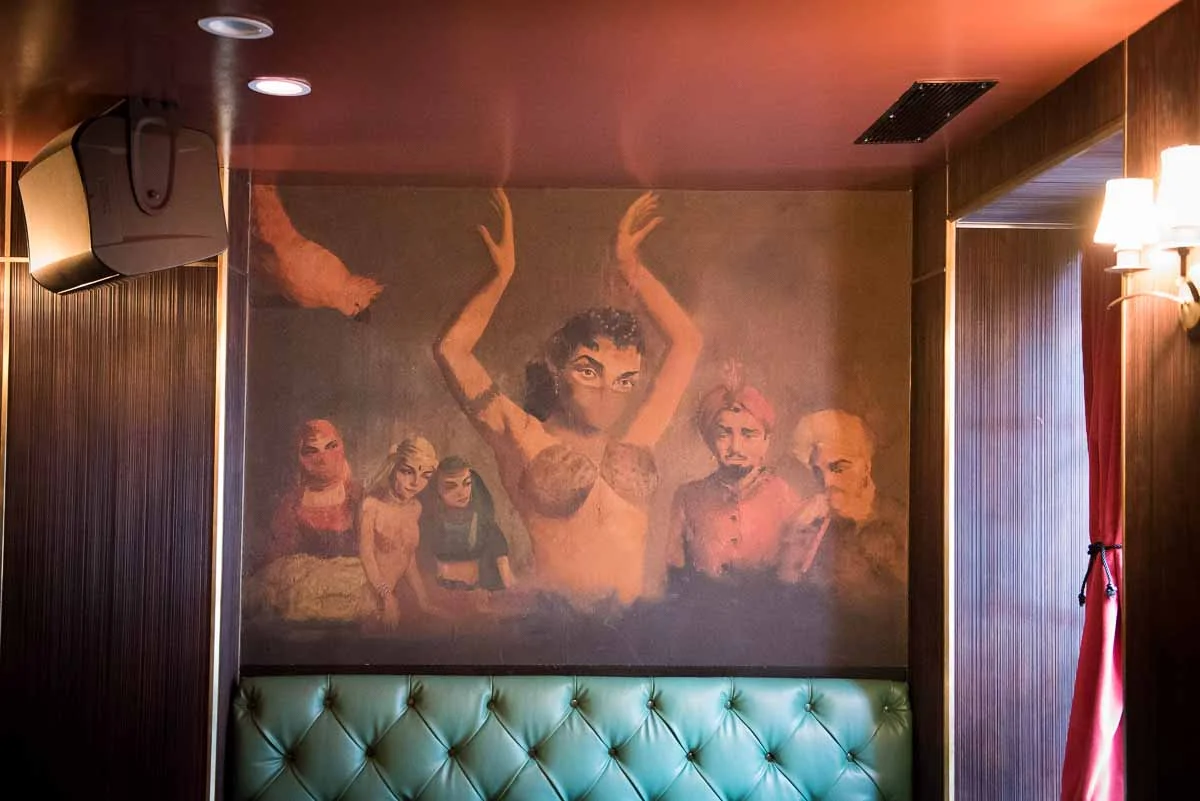Mural from its earlier days as the Ali Baba | Photo Credit: Find. Eat. Drink.