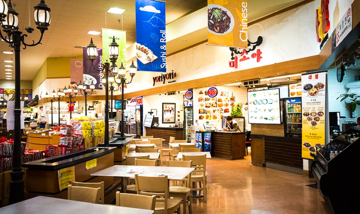H Mart Food Court | Photo Credit: Julie Soefer Photography
