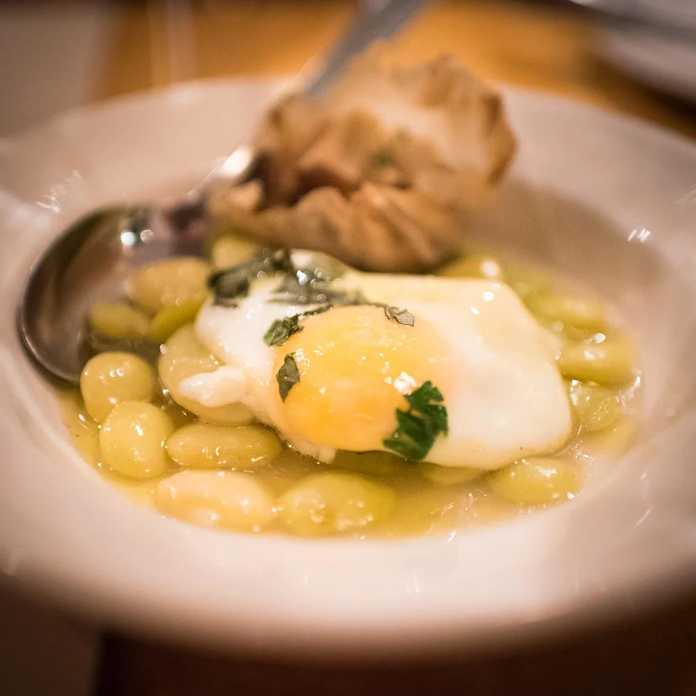 Camino Egg with Lima Beans | Photo Credit: Find. Eat. Drink.