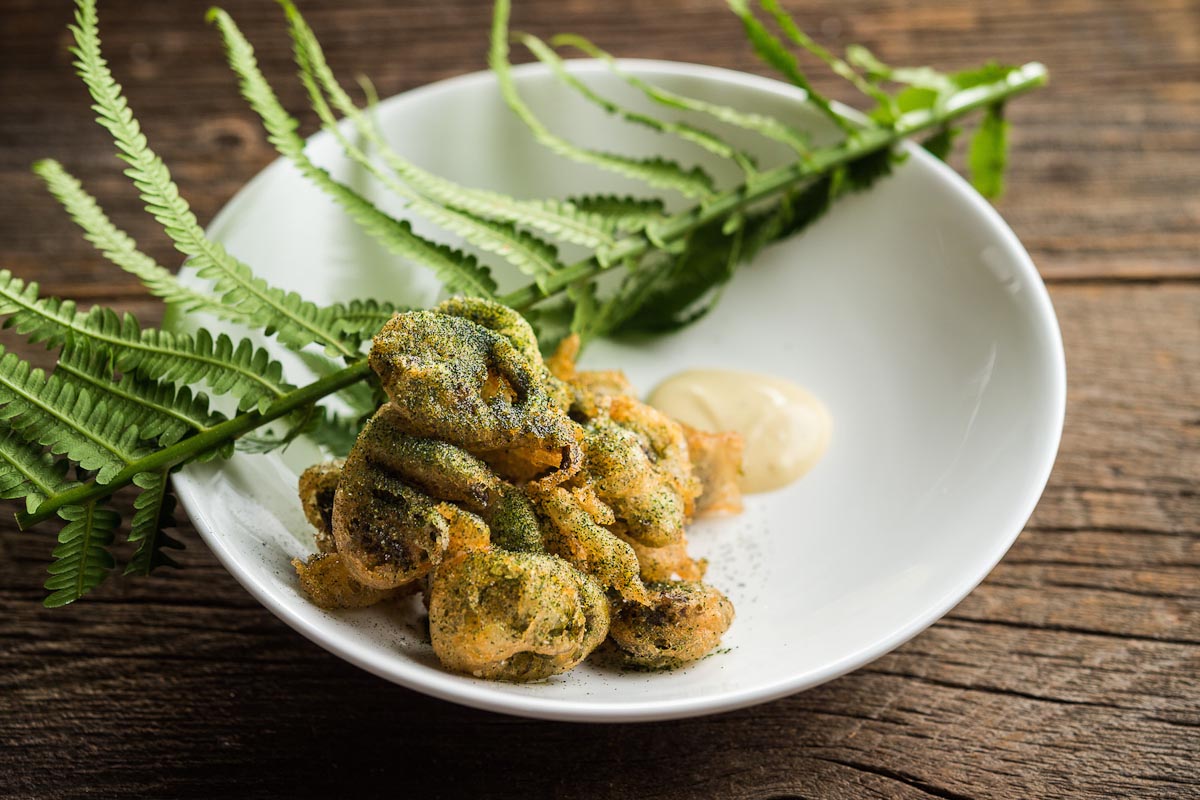 Fried Fiddleheads Ferns