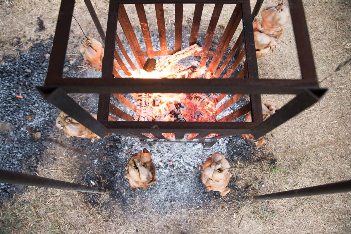 Hearth-Roasted Chickens