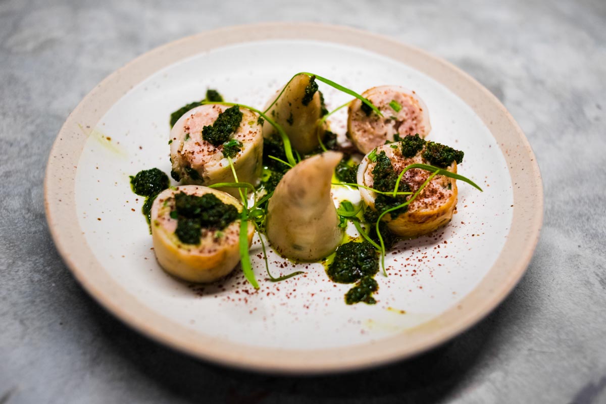Squid, Pork, Shrimp, Salsa Vverde | Photograph courtesy of Atoboy