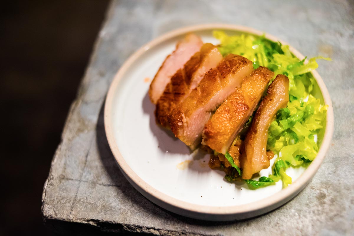 Pork Jowl, Barley, Ssamjang, Romaine | Photograph courtesy of Atoboy