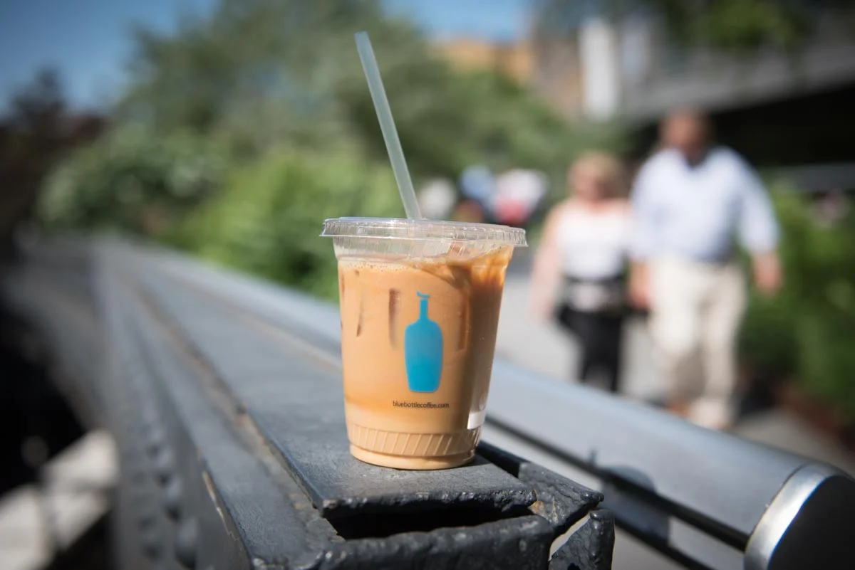 Blue Bottle Iced Coffee on the High Line | Photo Credit: ©Find. Eat. Drink.