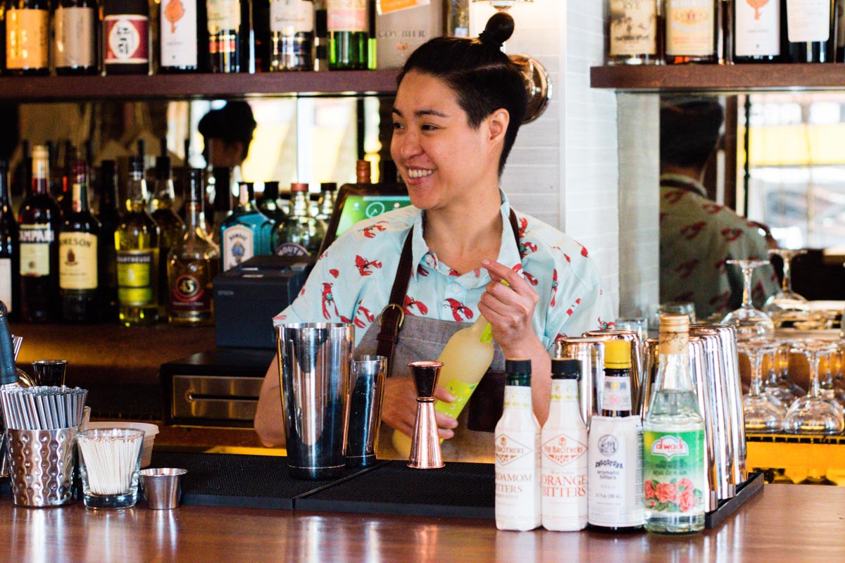 Bartender Natasha Torres at Bar Moga | Photo Credit Asia Coladner