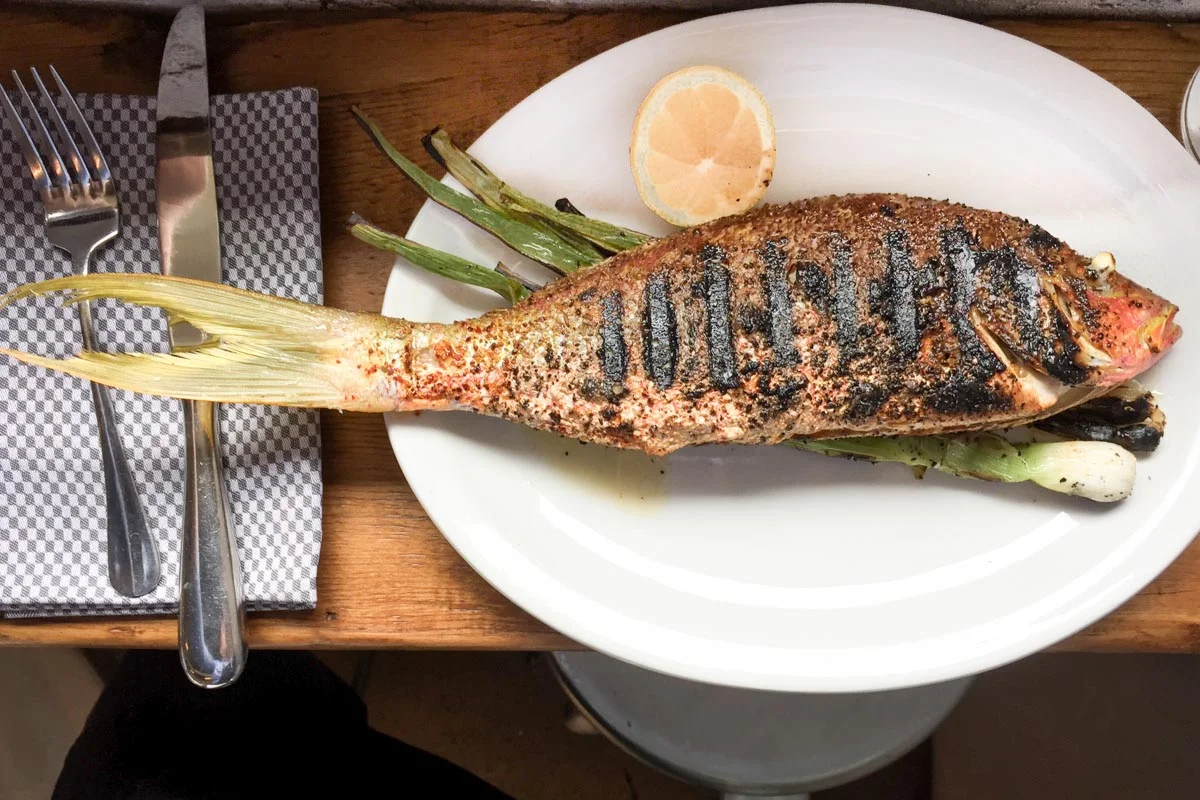 Whole Grilled Fish at Rider