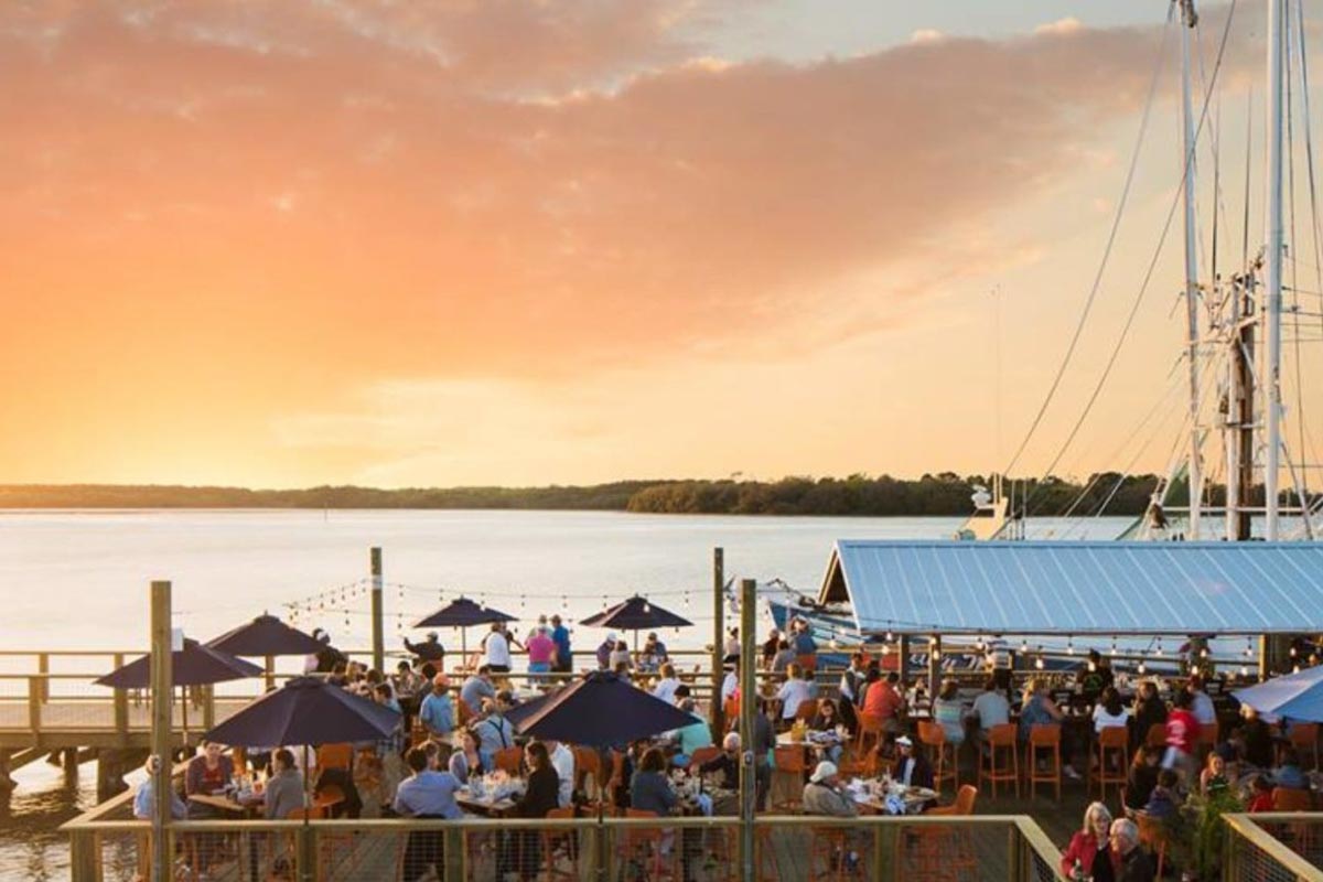 Photograph courtesy of Hudson's Seafood House on the Docks