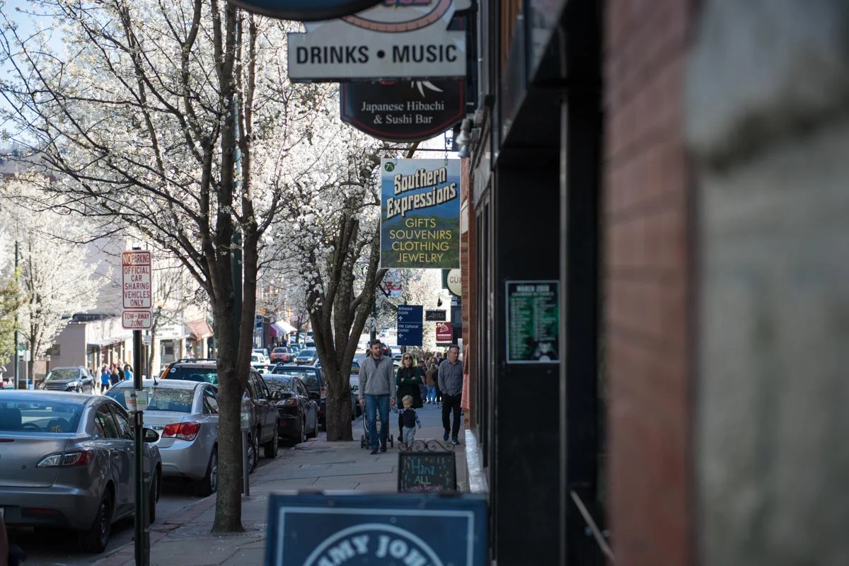 Biltmore Avenue in Asheville | Photo Credit: ©Find. Eat. Drink.