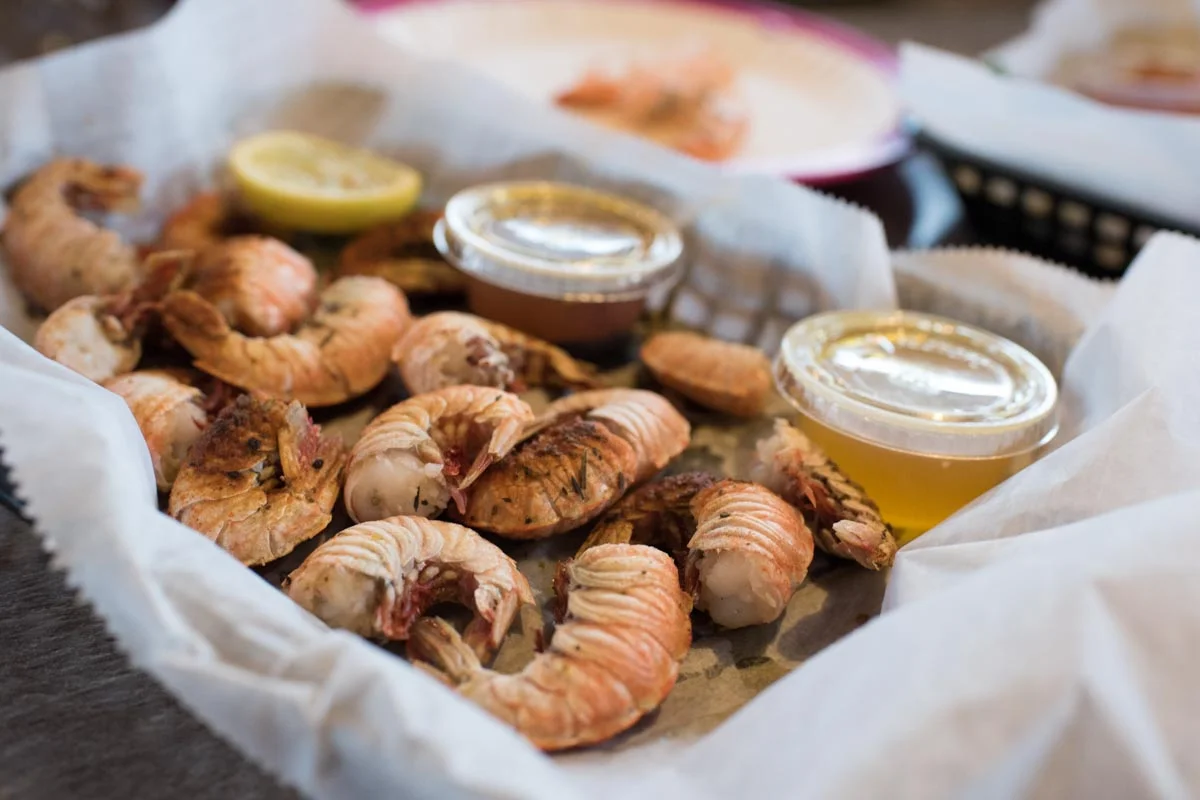 Steamed Rock Shrimp at JB's Fish Camp | Photo Credit: ©Find. Eat. Drink.