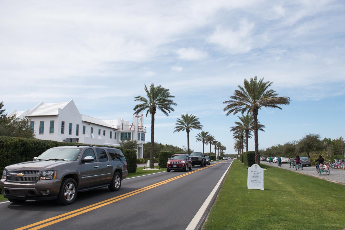Route 30A through Alys Beach | Photo Credit: ©Find. Eat. Drink.