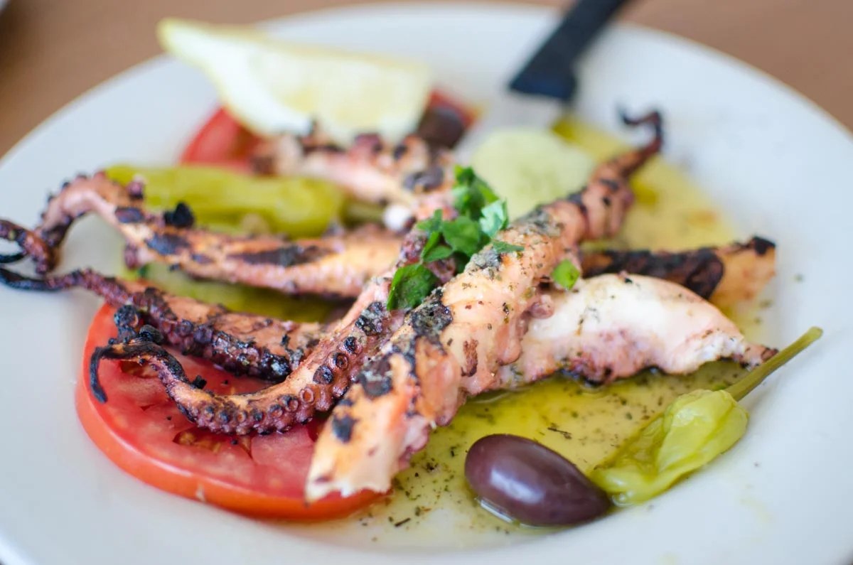Grilled Octopus at Mykonos | Photo Credit: ©Find. Eat. Drink.