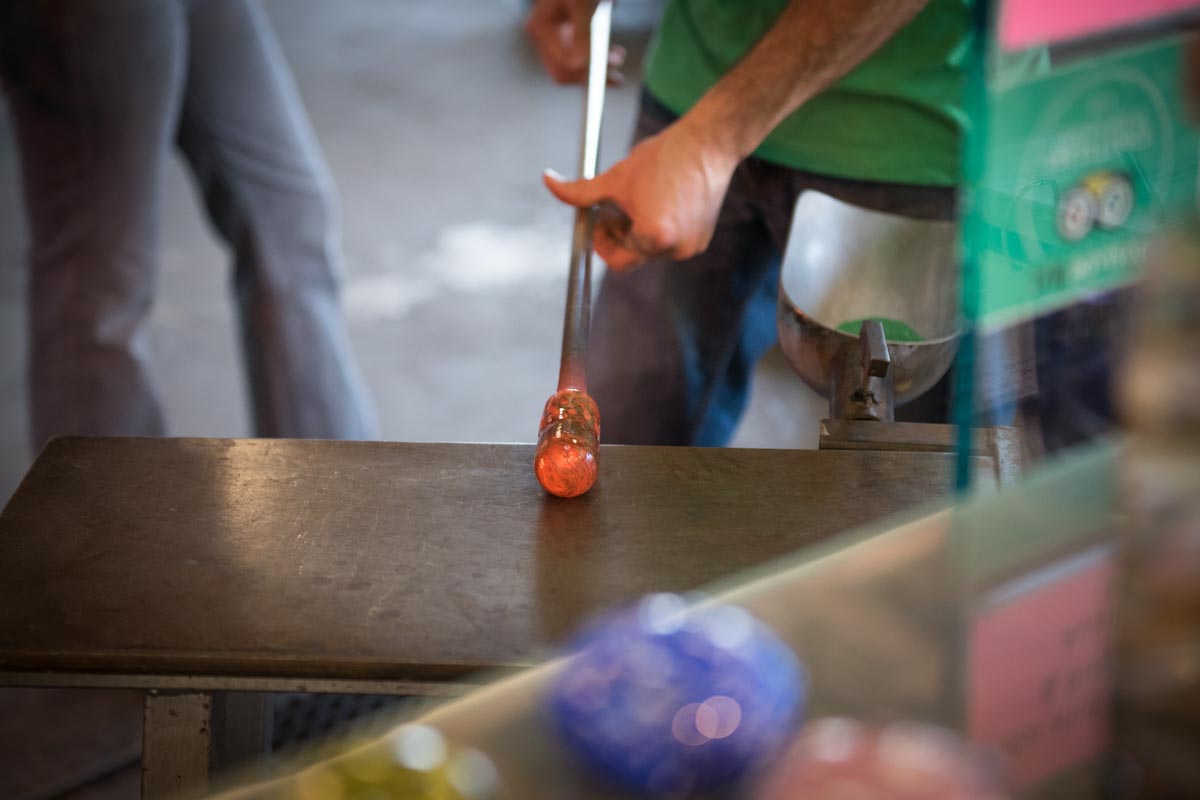 Glass Blowing in the River Arts District | Photo Credit: ©Find. Eat. Drink.