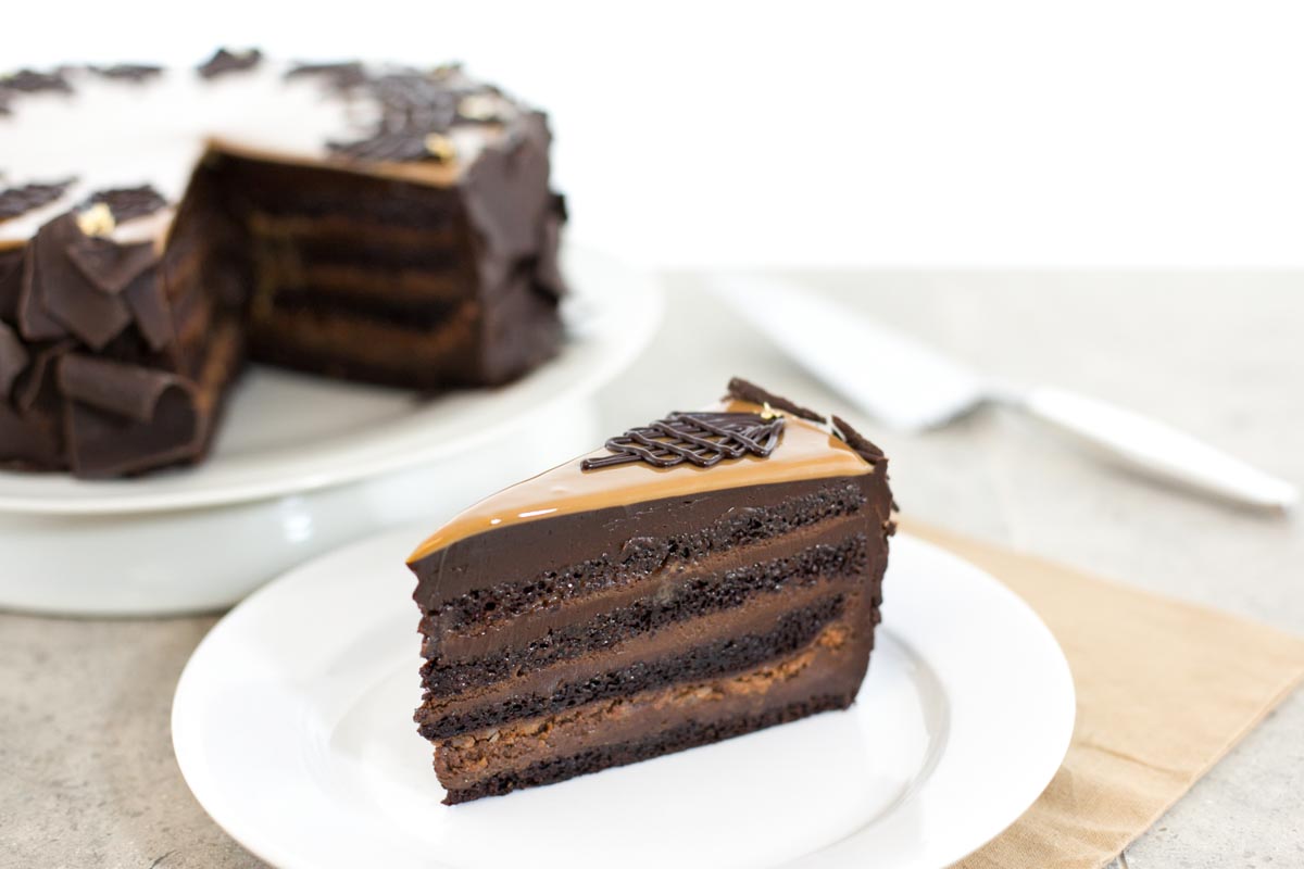 Chocolate Dulce de Leche cake | Photograph courtesy of Extraordinary Desserts