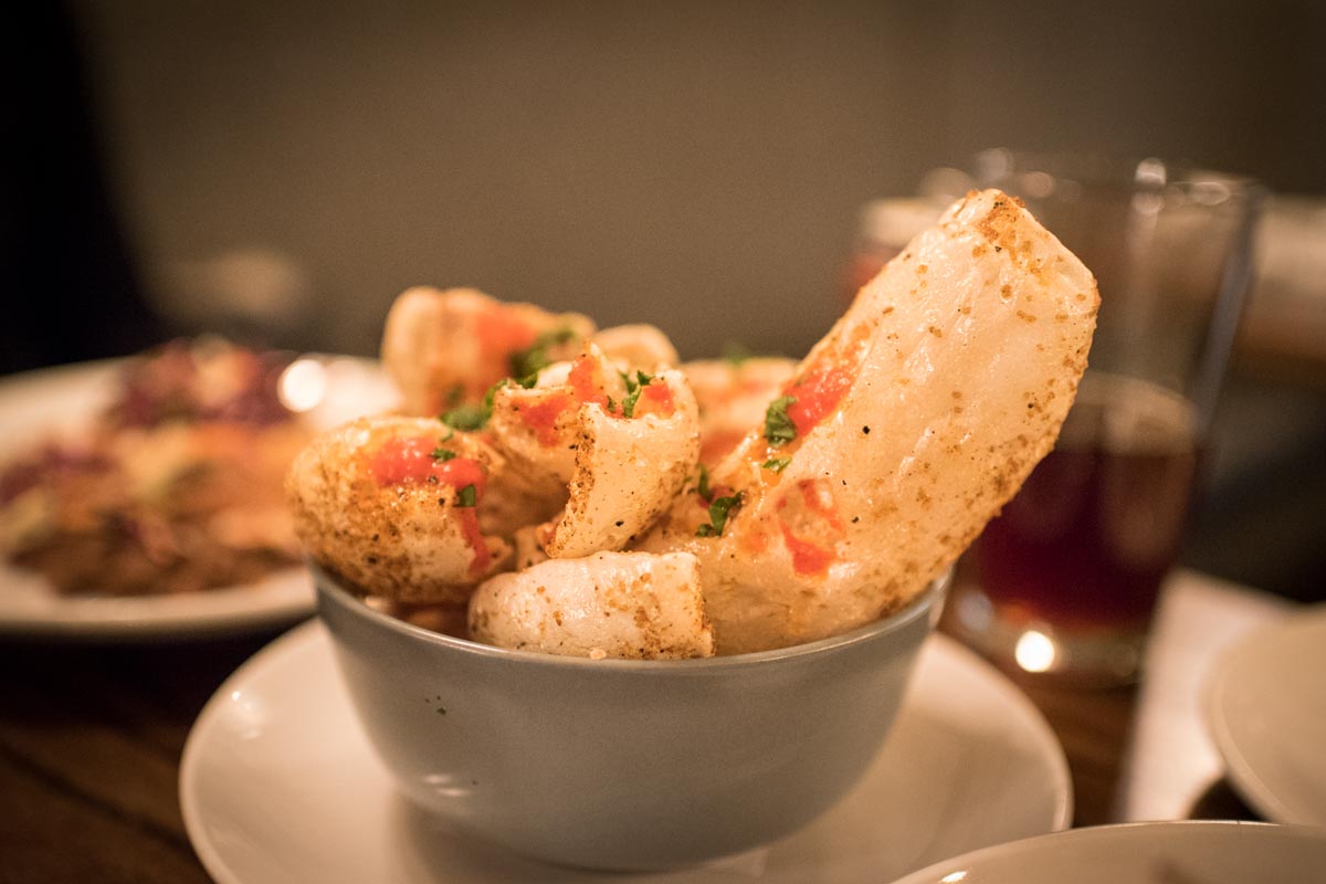 BBQ Pork Rinds at Odette | Photo Credit: ©Find. Eat. Drink.