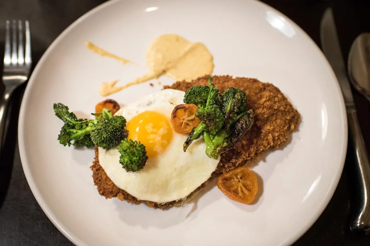 Lamb Schnitzel with a Fried Egg at The Shack in Staunton, VA | Photo Credit: ©Find. Eat. Drink.