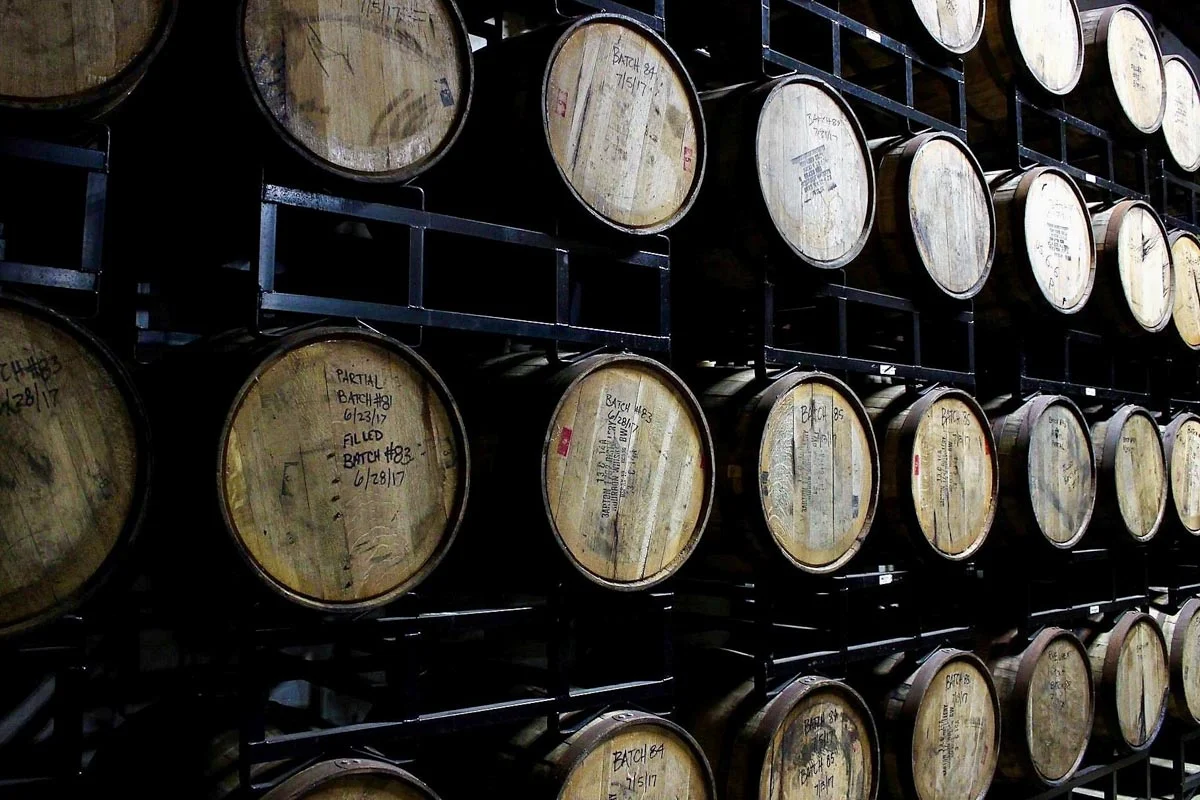 Beer Barrels at Cycle Brewing | Photograph courtesy of Cycle Brewing