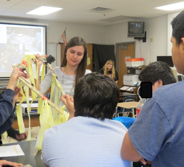 Students spent weeks re-building the balloon payload and improving the design. 