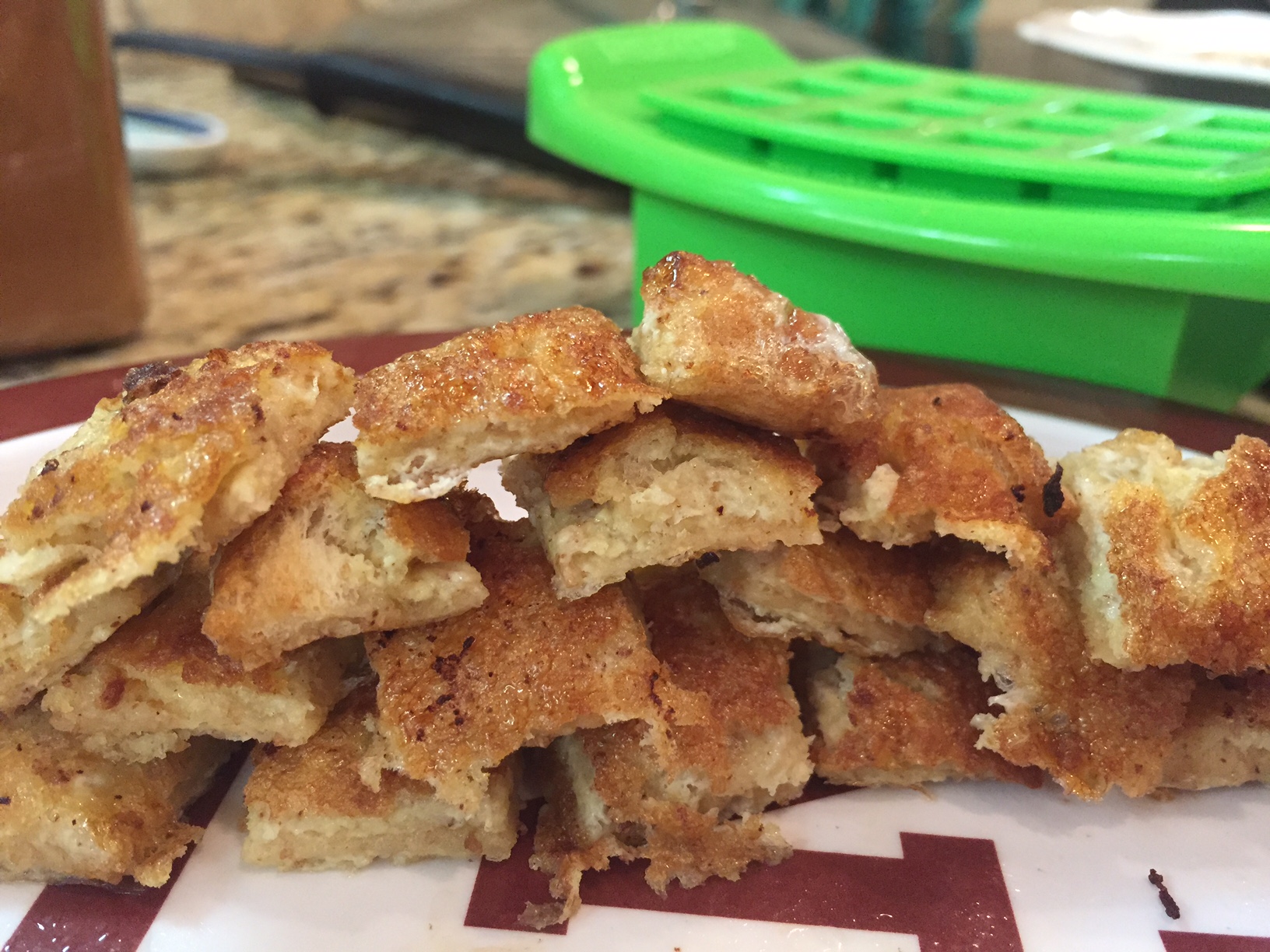 Pumpkin French Toast Tower Challenge