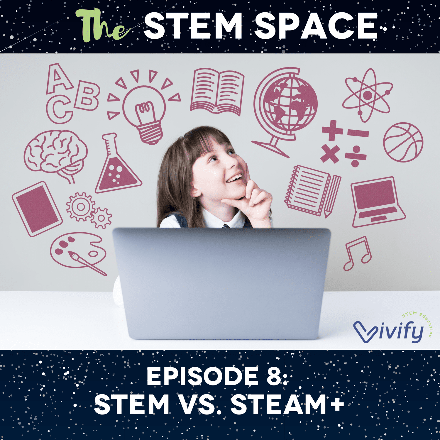 8. STEM vs. STEAM+ episode artwork