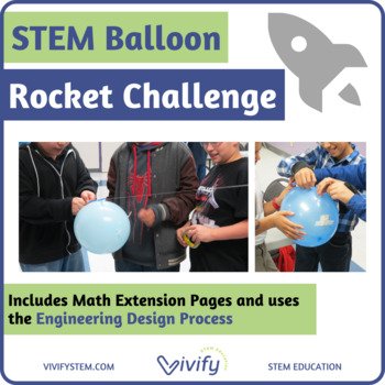 STEM Balloon Rocket Design Challenge (Engineering Design Process) (Copy)