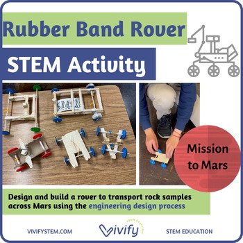 Mars Rubber Band Rover Engineering Design Challenge (Space STEM) (Copy)