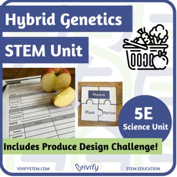 Genetics STEM Unit: Hybrid Apple Science + Produce Engineering Design (5E Model) (Copy)