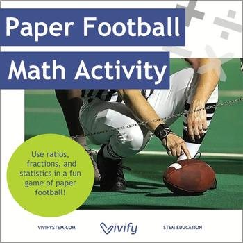 Paper Football Math Activity: Ratio & Proportions with STEM Career Connection (Copy)