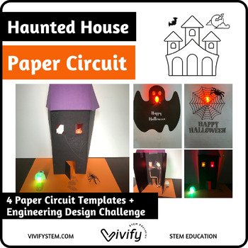 Haunted House Paper Circuit Halloween STEM Activity (Copy)
