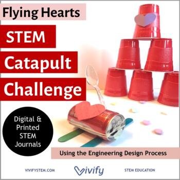 Flying Hearts Valentine's Day Catapult STEM Challenge (Angles and Ratios) (Copy)