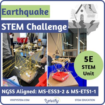 Earthquake 5E STEM Challenge (MS-ESS3-2 & MS-ETS1-1) (Copy)