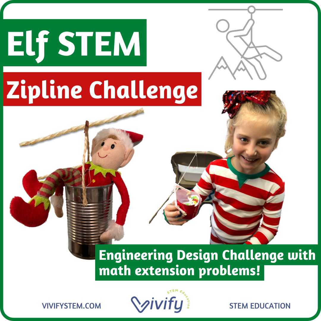 STEM Christmas Activity: Elf Zipline (Engineering Design) (Copy)