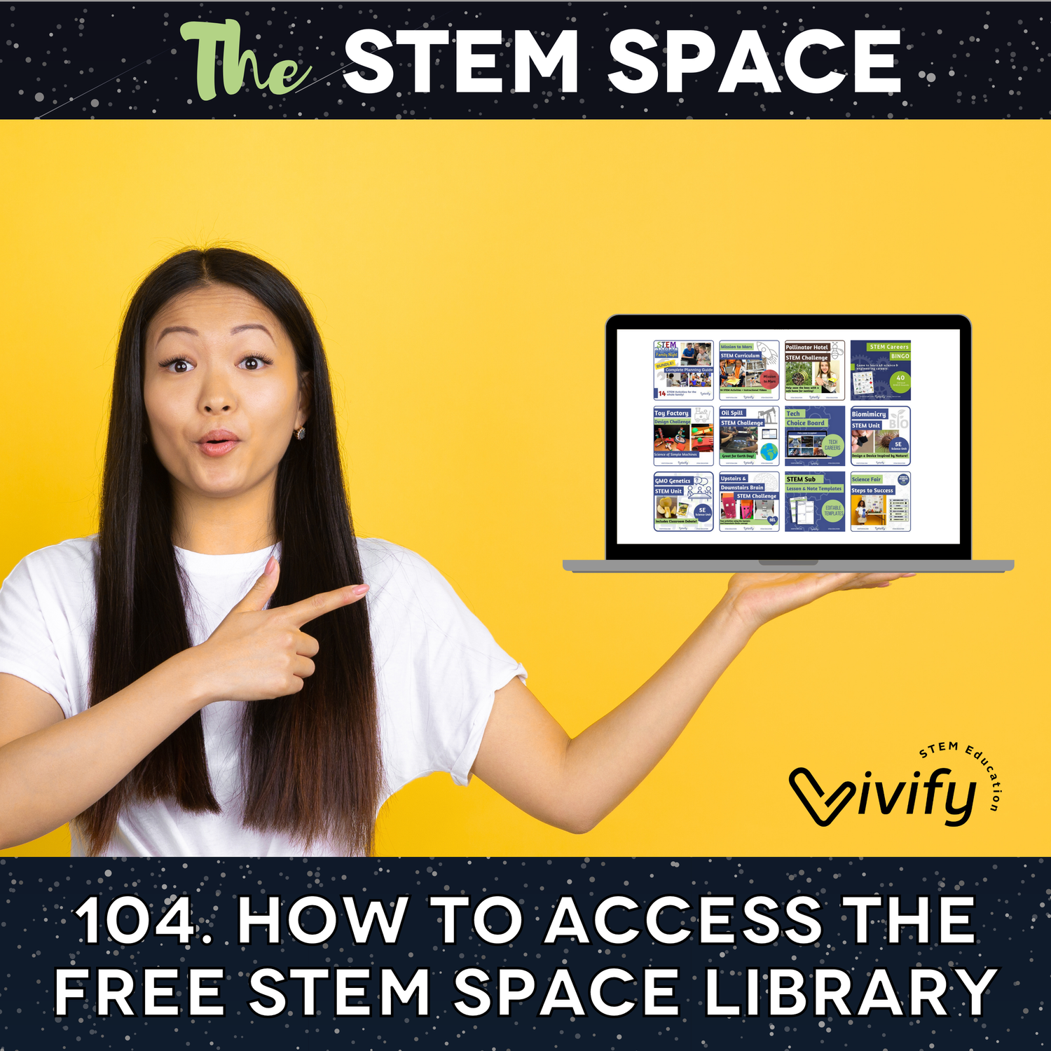 104. How to Access the Free STEM Space Library episode artwork
