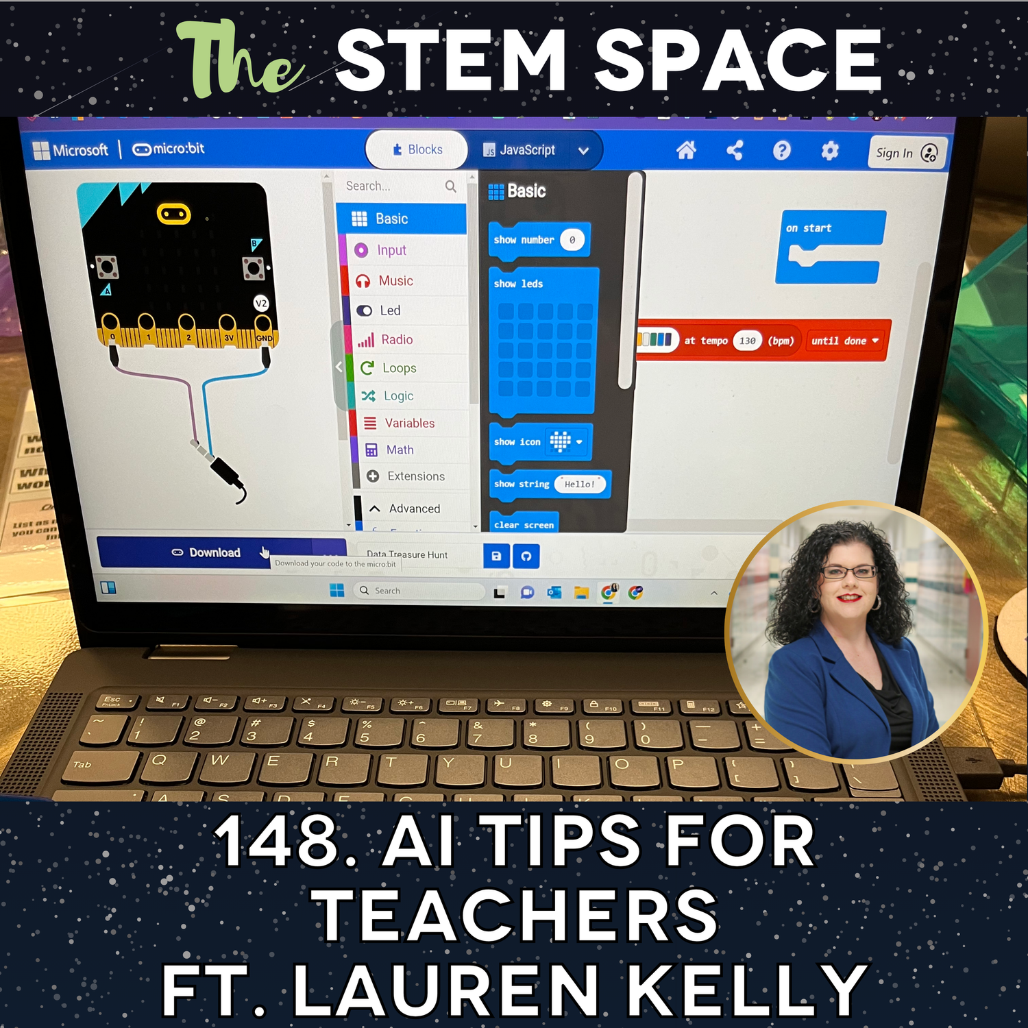 148. AI Tips for Teachers ft. Lauren Kelly episode artwork