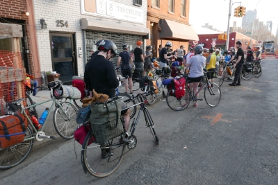 Gathering at 718 Cyclery